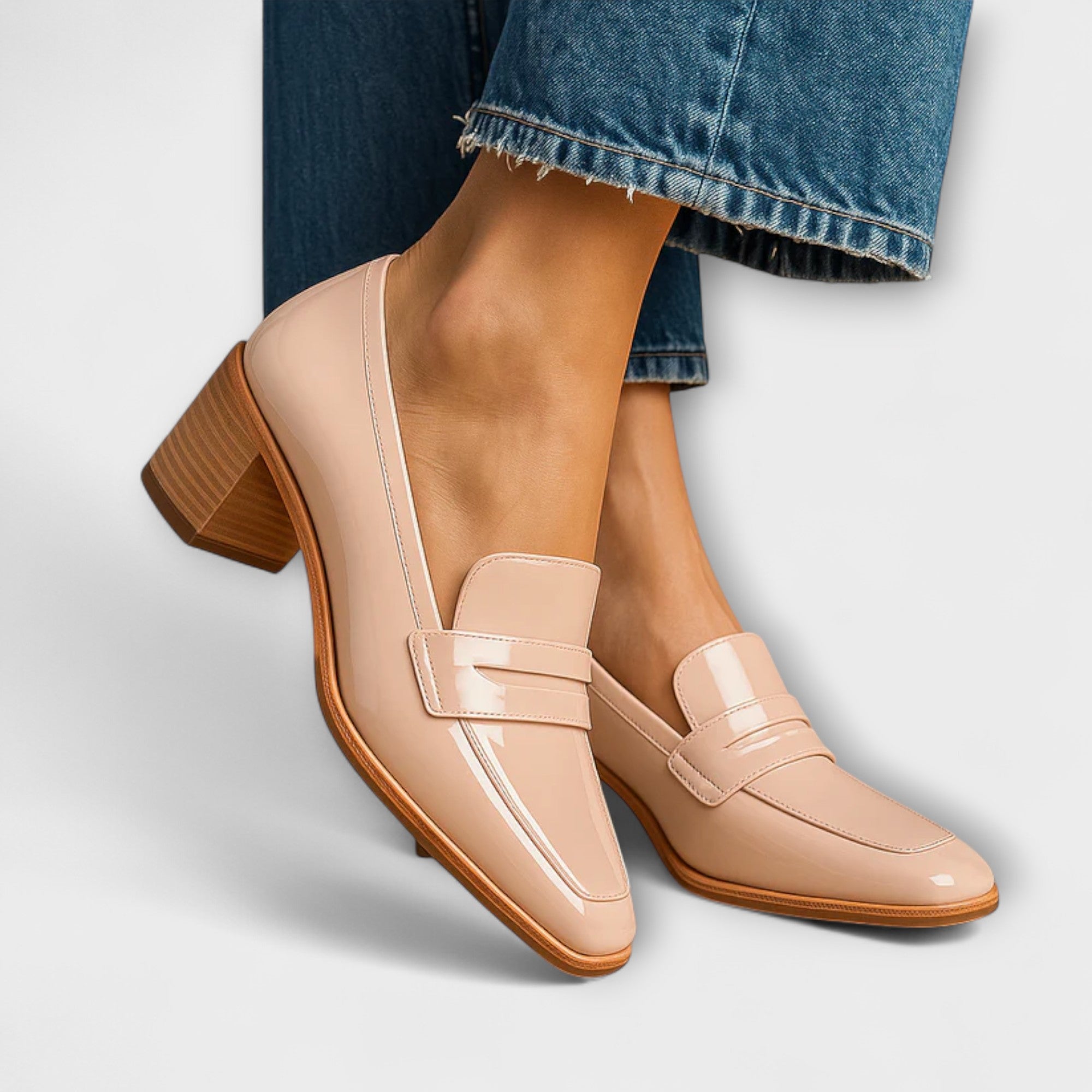 Elaine - Kiiltävät Loaferit