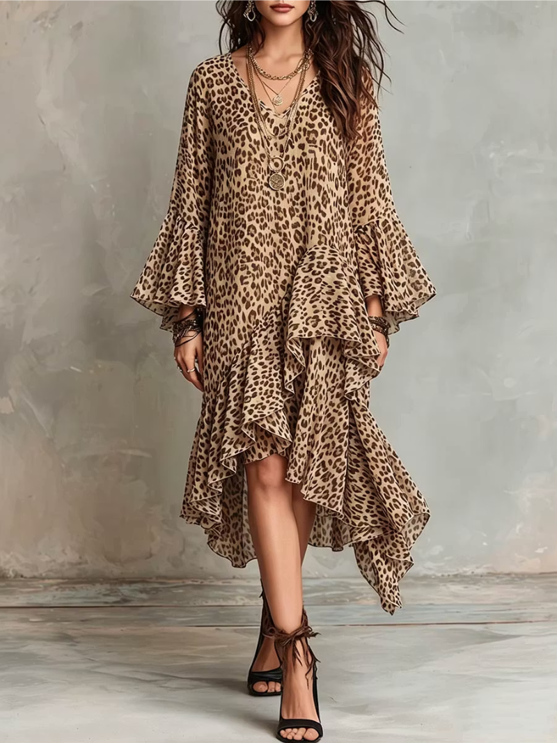 Selena – Mekko leopardikuviolla