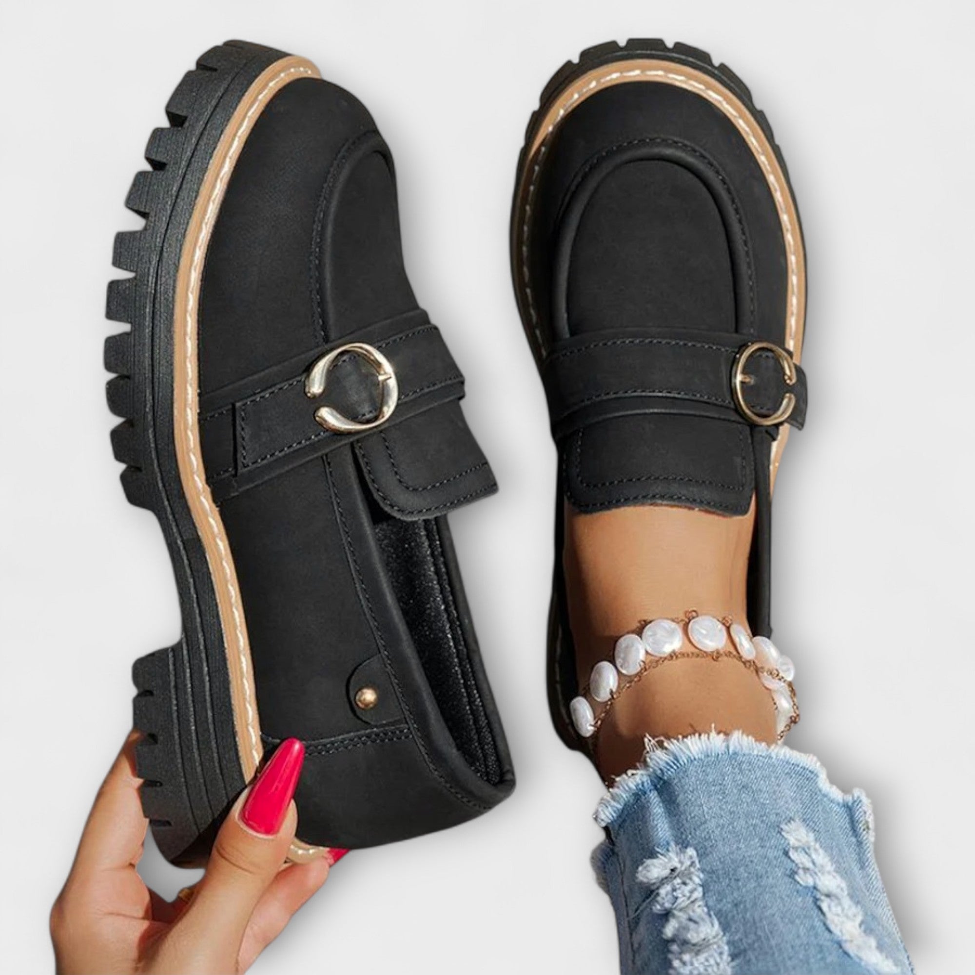 Lora – Rentot Loafers pyöreällä kärjellä