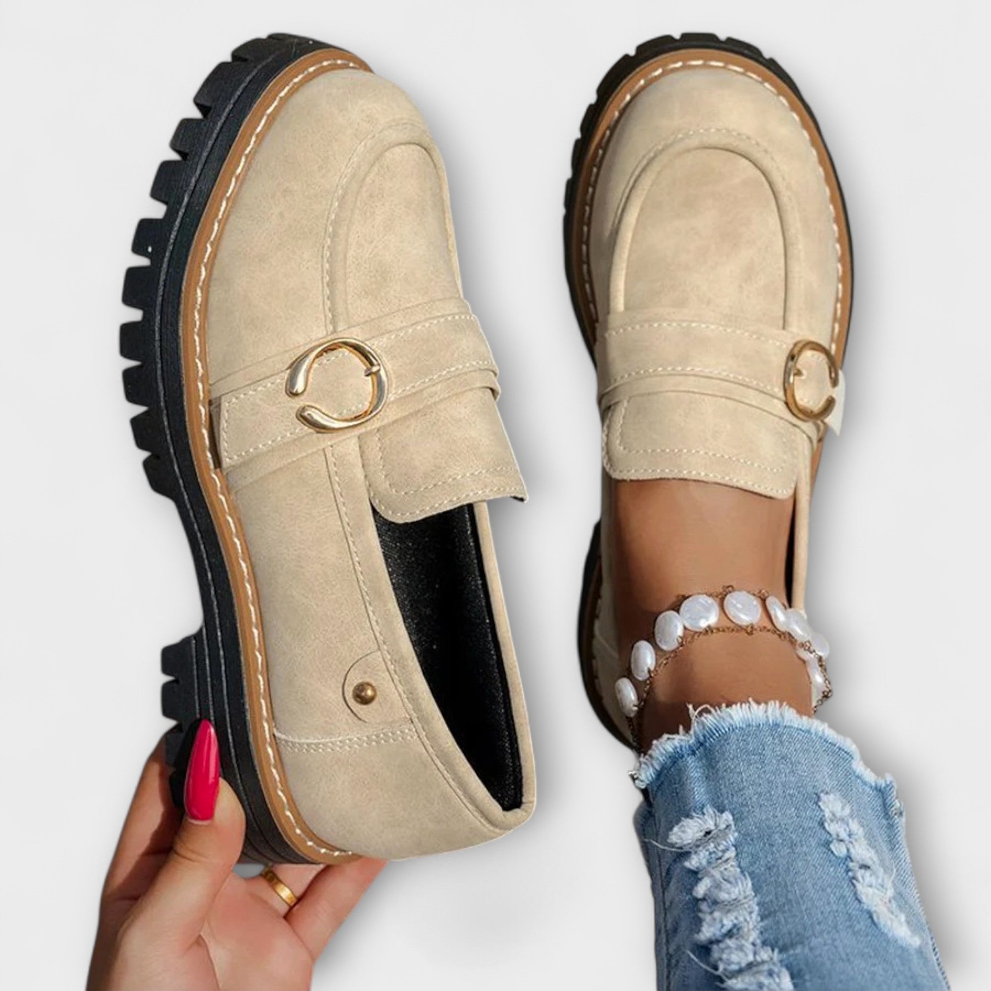 Lora – Rentot Loafers pyöreällä kärjellä