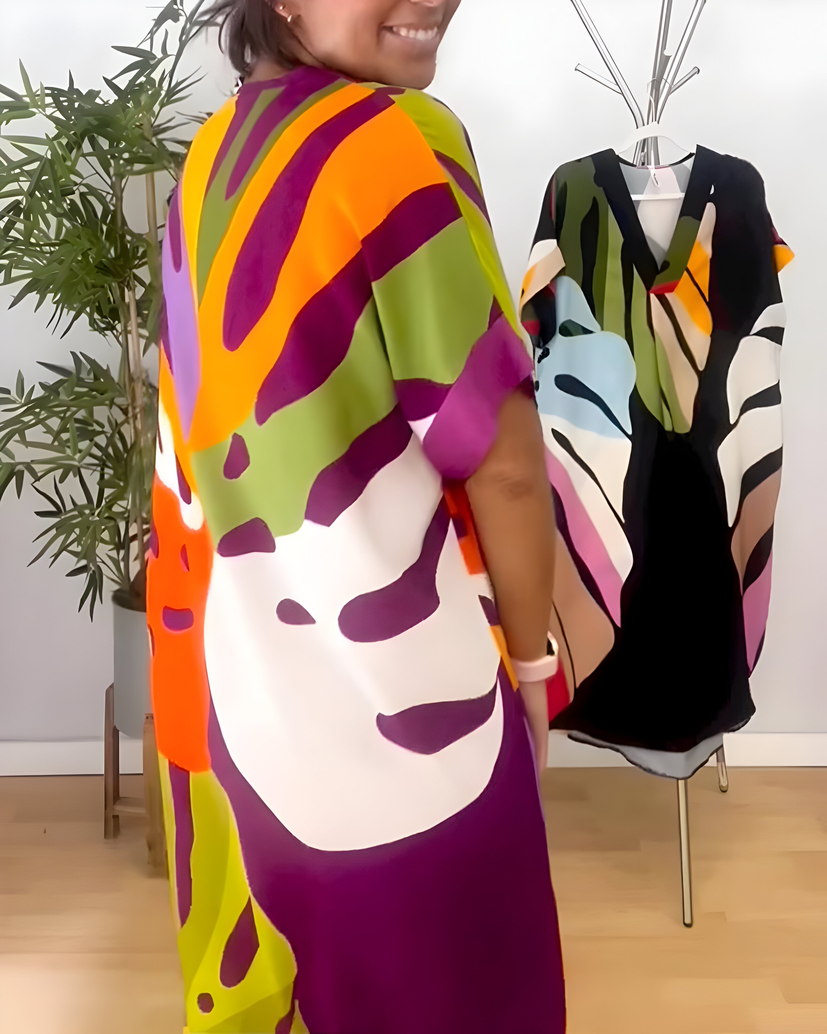 Rosaline™ - Värikäs rento mekko